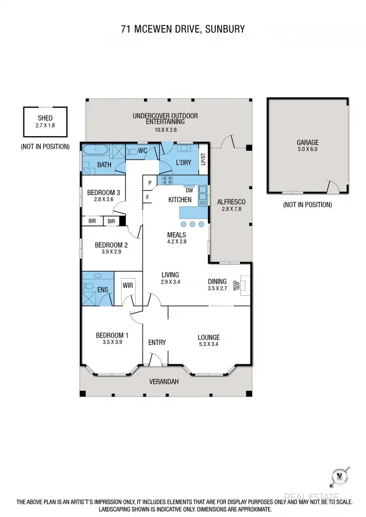 Floorplan of Homely house listing, 71 Mcewen Drive, Sunbury VIC 3429