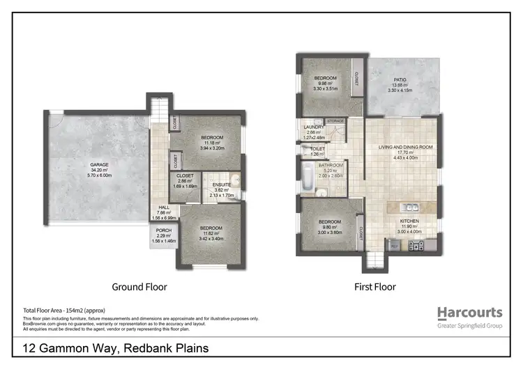 Floorplan of Homely house listing, 12 Gammon Way, Redbank Plains QLD 4301