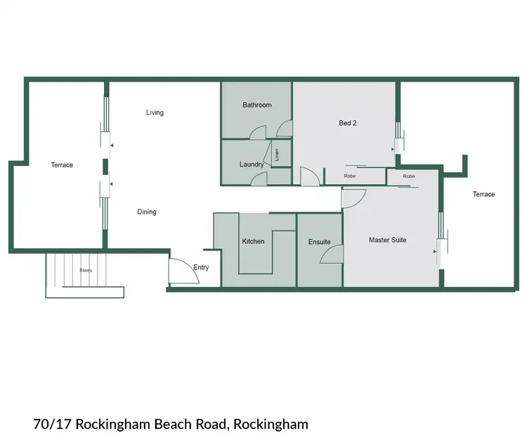 Floorplan of Homely apartment listing, 70/17 Rockingham Beach Road, Rockingham WA 6168