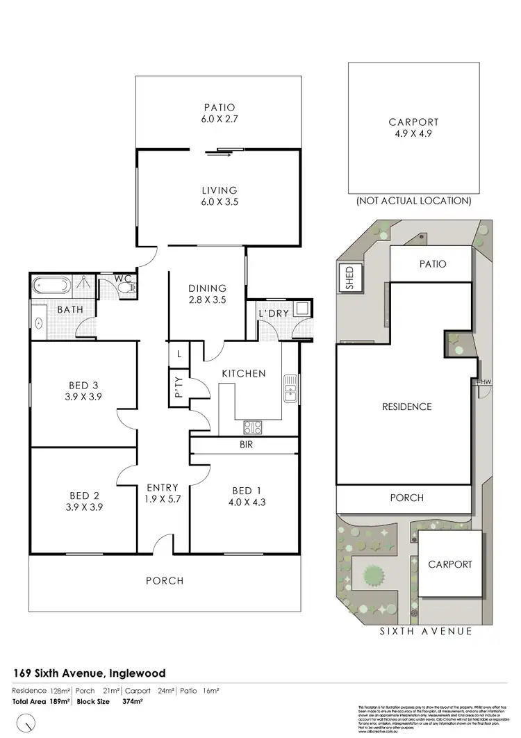 Floorplan of Homely house listing, 169 Sixth Avenue, Inglewood WA 6052