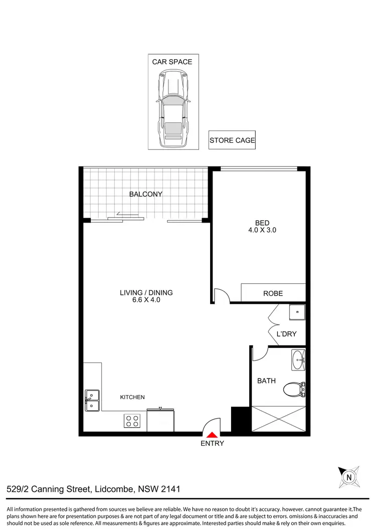 Floorplan of Homely apartment listing, 529/2 Canning Street, Lidcombe NSW 2141