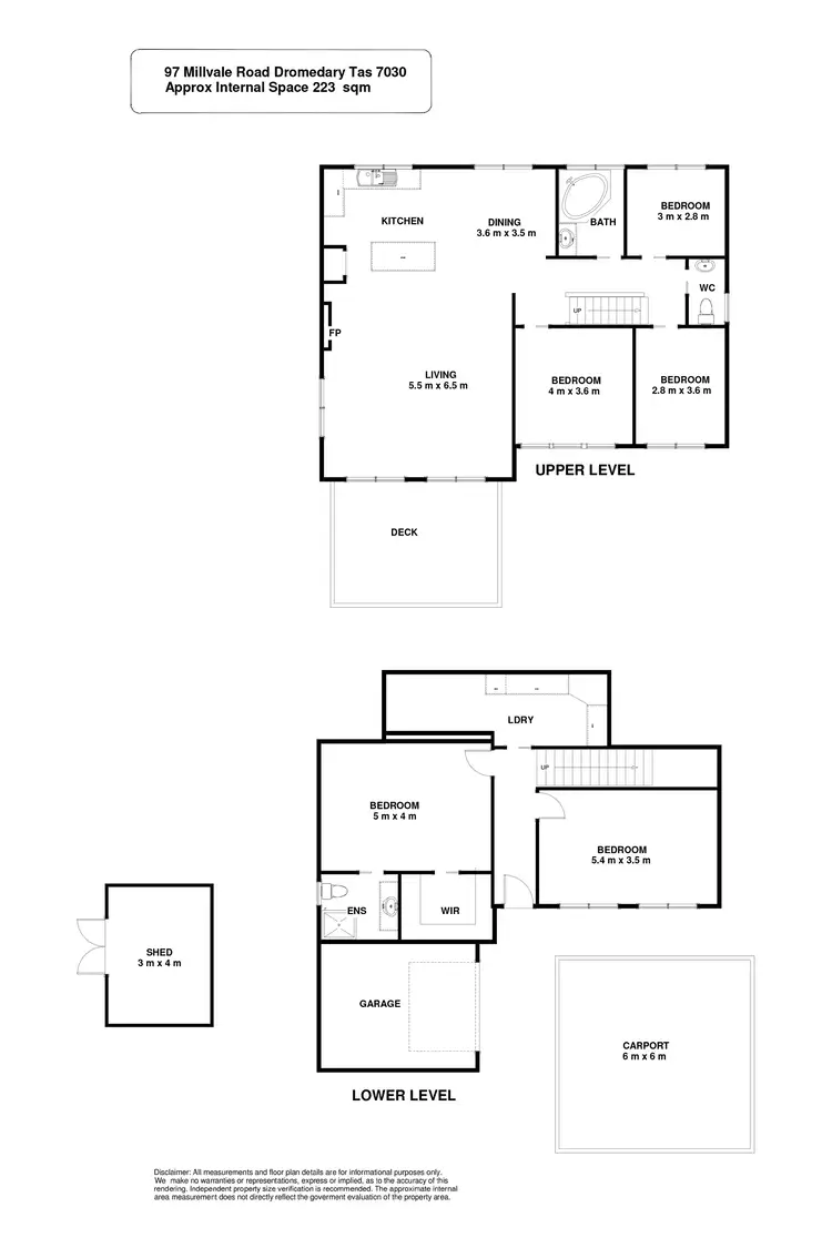 Floorplan of Homely house listing, 97 Millvale Road, Dromedary TAS 7030