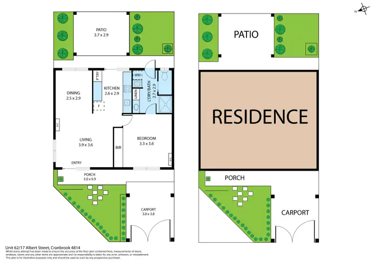 Floorplan of Homely unit listing, 62/17 Albert Street, Cranbrook QLD 4814