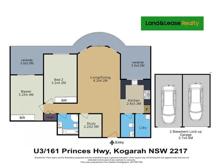Floorplan of Homely apartment listing, 3/161-171 Princes Highway, Kogarah NSW 2217