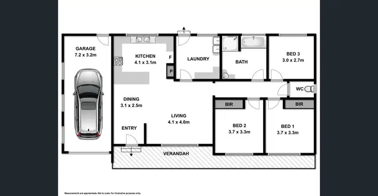 Floorplan of Homely apartment listing, 1/2 Mckibbin Court, Wodonga VIC 3690