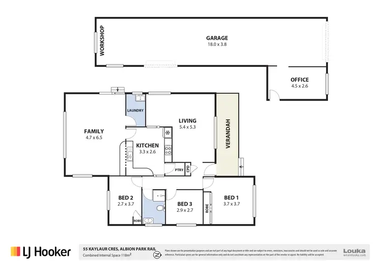 Floorplan of Homely house listing, 55 Kaylaur Crescent, Albion Park Rail NSW 2527