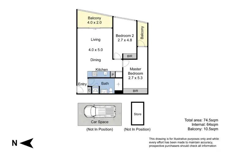 Floorplan of Homely apartment listing, 506/52-54 Osullivan Road, Glen Waverley VIC 3150