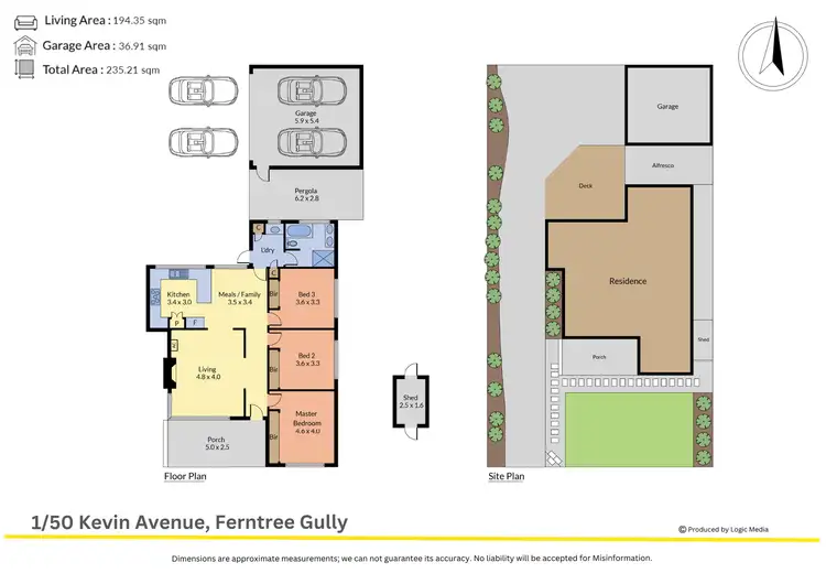 Floorplan of Homely unit listing, 1/50 Kevin Avenue, Ferntree Gully VIC 3156