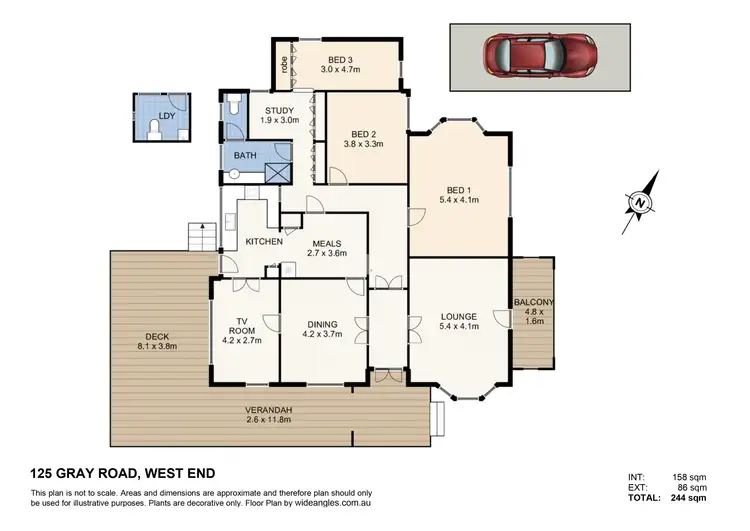 Floorplan of Homely house listing, 125 Gray Road, West End QLD 4101