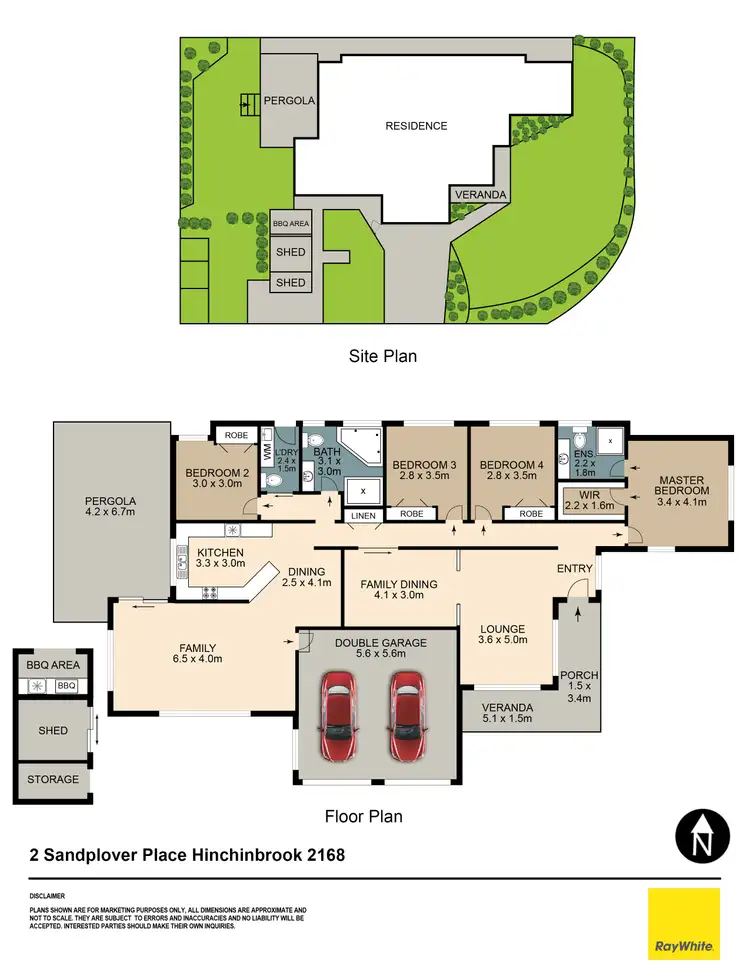 Floorplan of Homely house listing, 2 Sandplover Place, Hinchinbrook NSW 2168