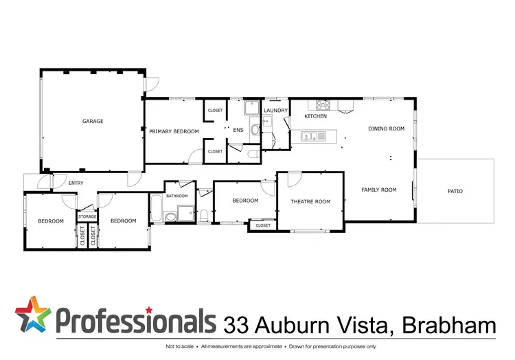 Floorplan of Homely house listing, 33 Auburn Vista, Brabham WA 6055