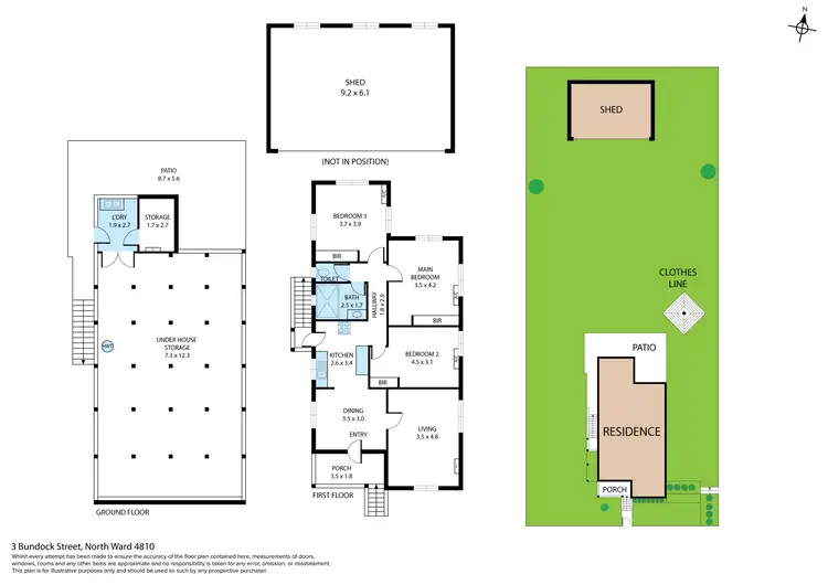 Floorplan of Homely house listing, 3 Bundock Street, North Ward QLD 4810