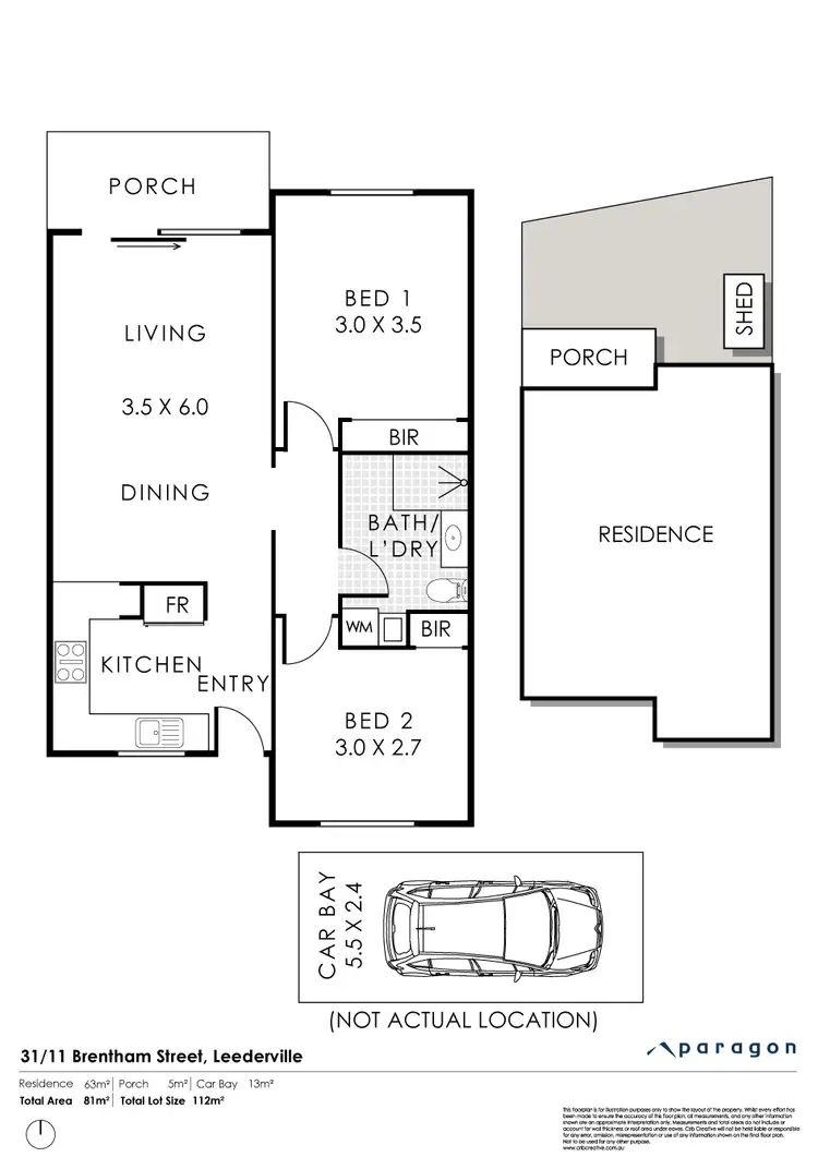 Floorplan of Homely apartment listing, 31/11 Brentham Street, Leederville WA 6007