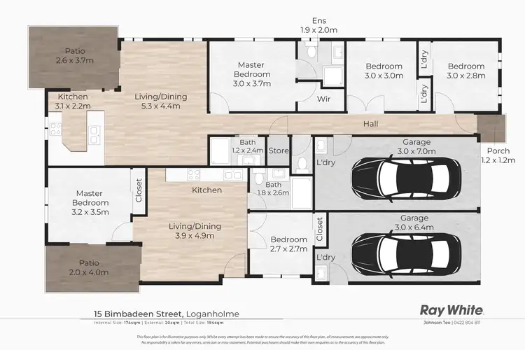 Floorplan of Homely house listing, 15 Bimbadeen Drive, Loganholme QLD 4129