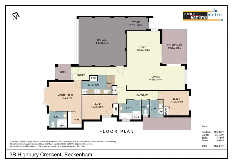 Floorplan of Homely house listing, 3B Highbury Crescent, Beckenham WA 6107