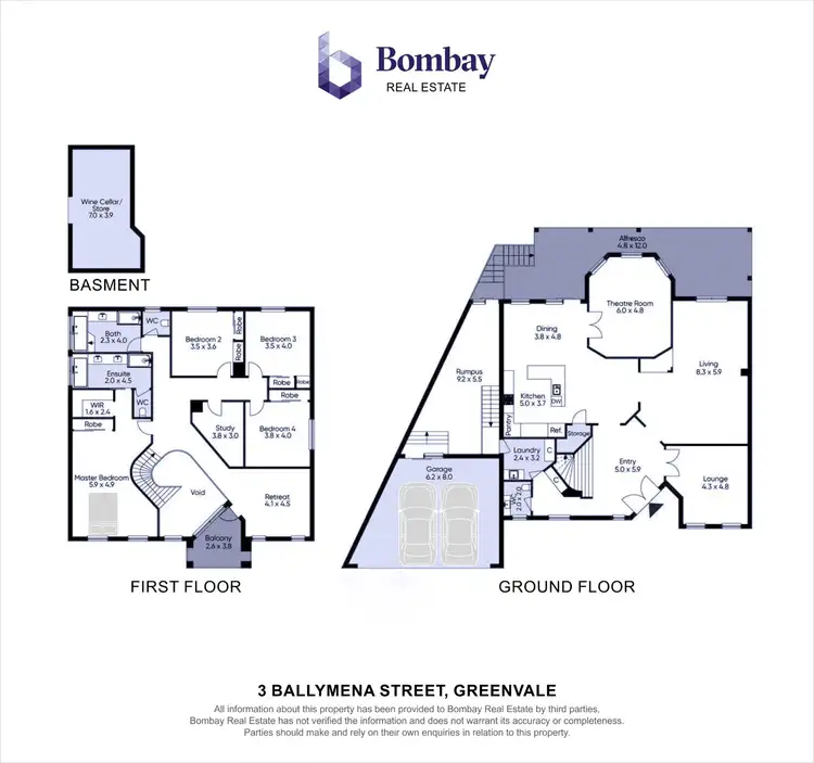 Floorplan of Homely house listing, 3 Ballymena Street, Greenvale VIC 3059
