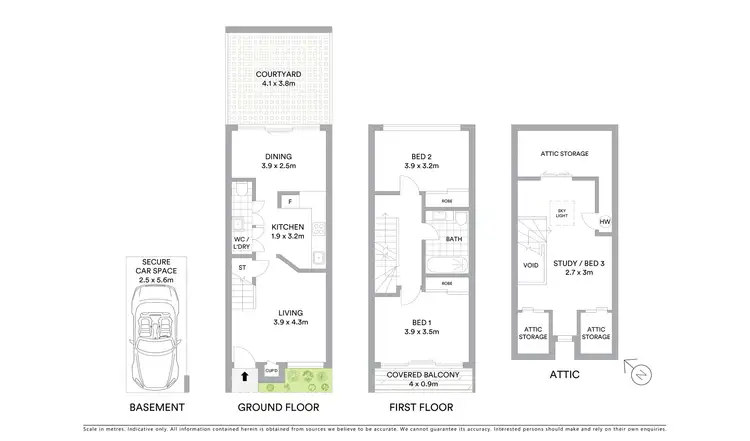 Floorplan of Homely townhouse listing, 22/43 Hereford Street, Glebe NSW 2037