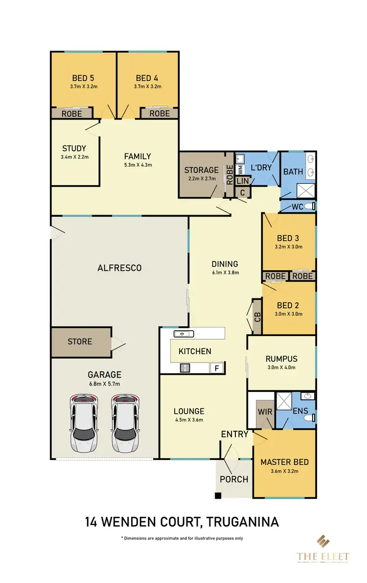 Floorplan of Homely house listing, 14 WENDEN COURT, Truganina VIC 3029