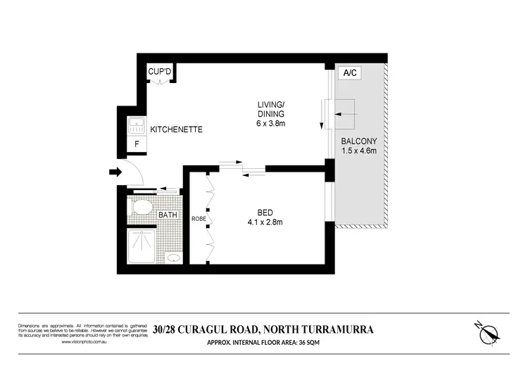 Floorplan of Homely apartment listing, 30/28 Curagul Road, Turramurra NSW 2074