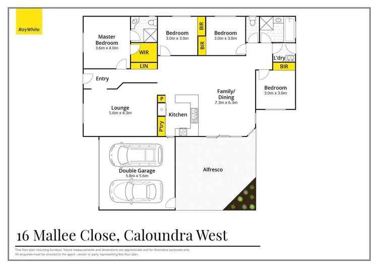 Floorplan of Homely house listing, 16 Mallee Close, Caloundra West QLD 4551