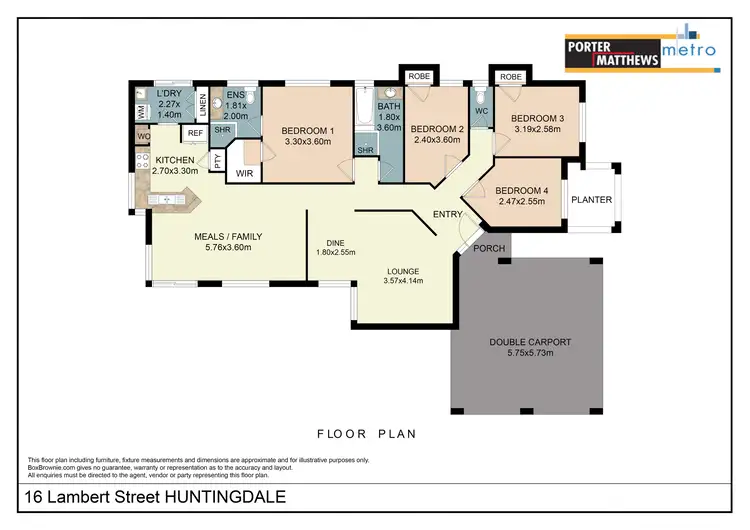 Floorplan of Homely house listing, 16 Lambert Street, Huntingdale WA 6110
