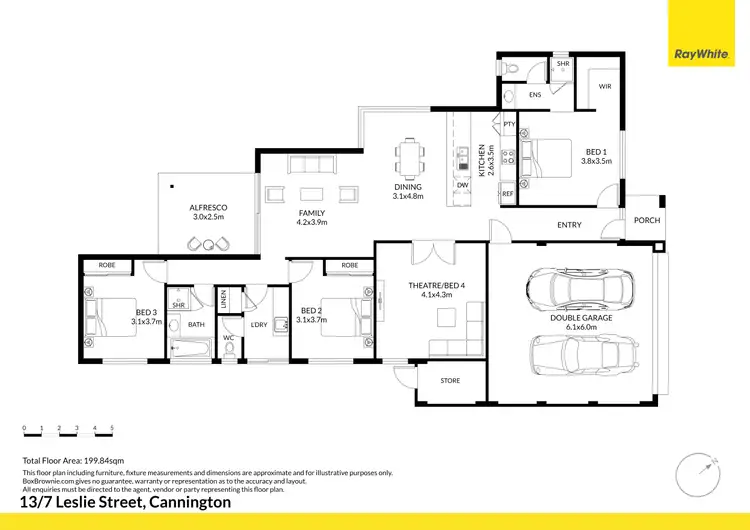 Floorplan of Homely house listing, 13/7 Leslie Street, Cannington WA 6107