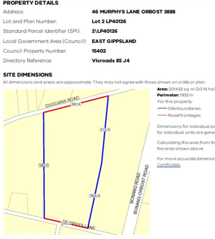 Floorplan of Homely rural property listing, 46 Murphys Lane, Orbost VIC 3888