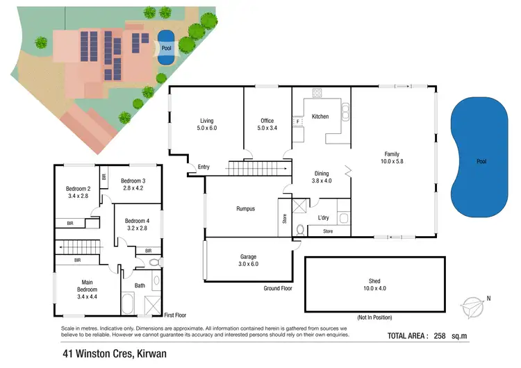 Floorplan of Homely house listing, 41 Winston Crescent, Kirwan QLD 4817