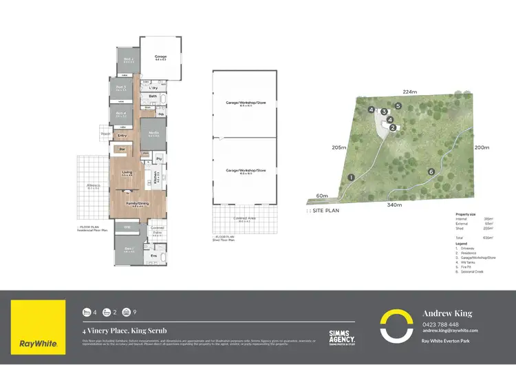 Floorplan of Homely house listing, 4 Vinery Place, King Scrub QLD 4521