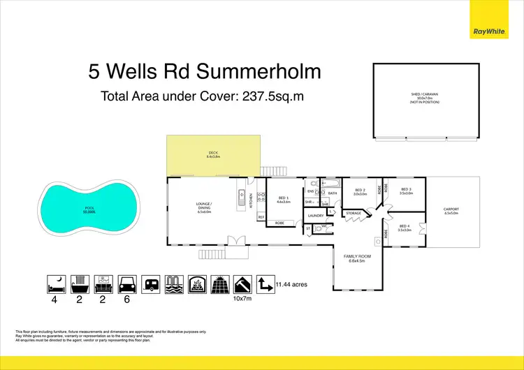 Floorplan of Homely house listing, 5 Wells Road, Summerholm QLD 4341