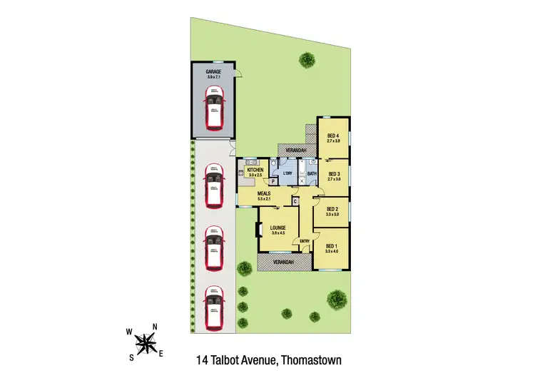 Floorplan of Homely house listing, 14 Talbot Avenue, Thomastown VIC 3074