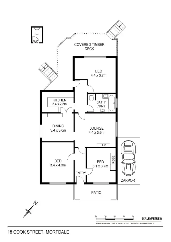 Floorplan of Homely house listing, 18 Cook Street, Mortdale NSW 2223