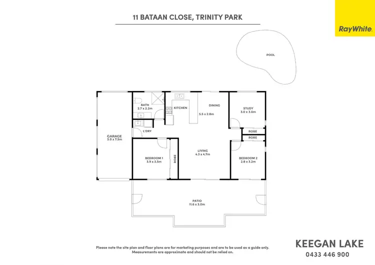 Floorplan of Homely house listing, 11 Bataan Close, Trinity Park QLD 4879