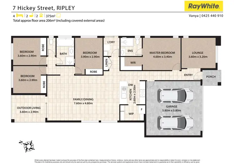 Floorplan of Homely house listing, 7 Hickey Street, Ripley QLD 4306