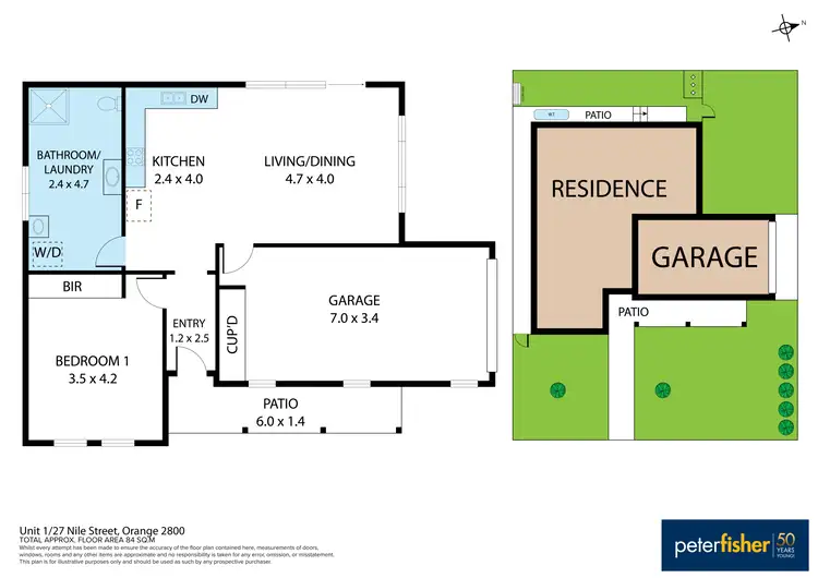 Floorplan of Homely house listing, 1/27 Nile Street, Orange NSW 2800