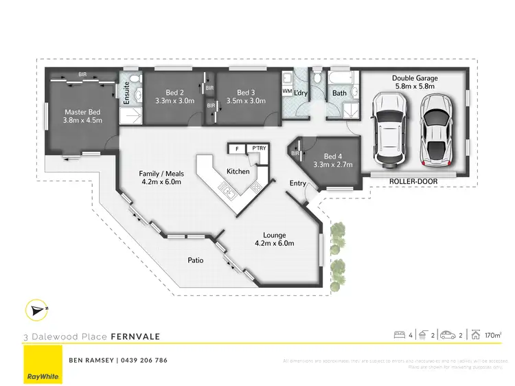 Floorplan of Homely house listing, 3 Dalewood Place, Fernvale QLD 4306