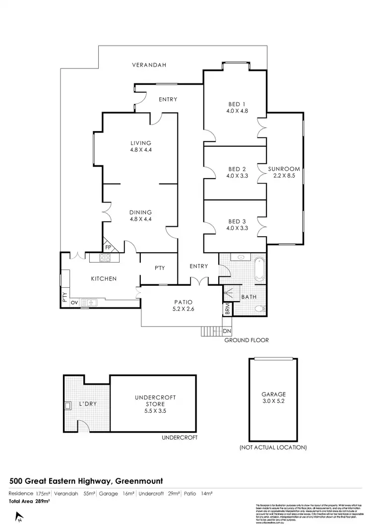 Floorplan of Homely house listing, 500 Great Eastern Highway, Greenmount WA 6056