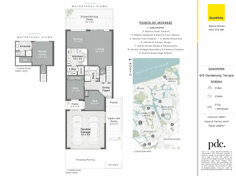 Floorplan of Homely townhouse listing, 6/9-13 Dandenong Terrace, Robina QLD 4226