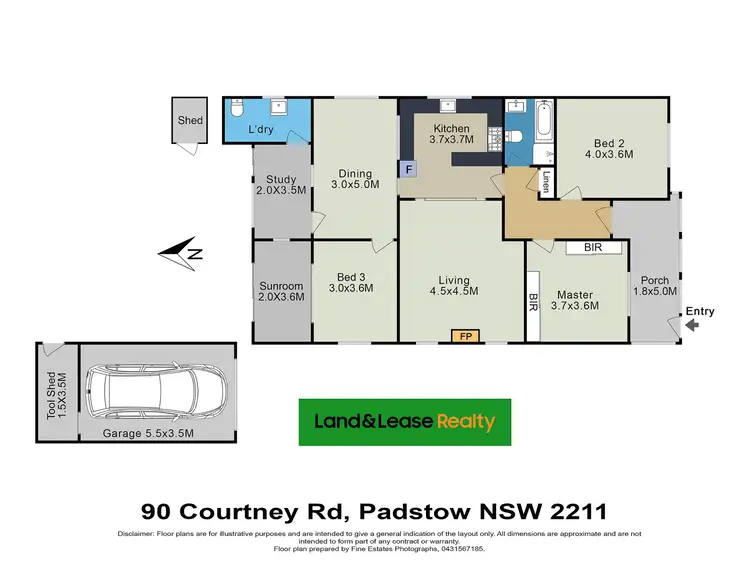 Floorplan of Homely house listing, 90 Courtney Road, Padstow NSW 2211