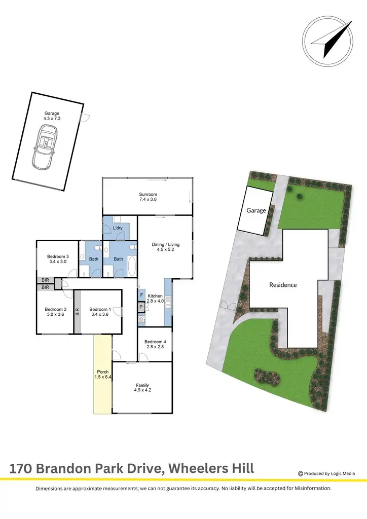 Floorplan of Homely house listing, 170 Brandon Park Drive, Wheelers Hill VIC 3150