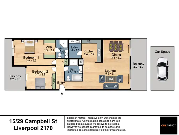 Floorplan of Homely unit listing, 15/29-33 Campbell Street, Liverpool NSW 2170