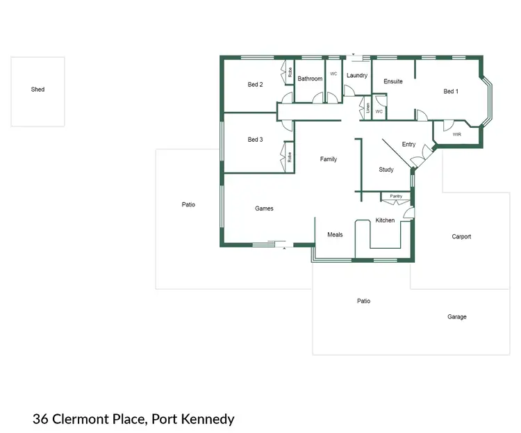 Floorplan of Homely house listing, 36 Clermont Place, Port Kennedy WA 6172
