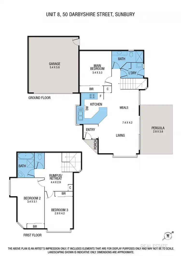 Floorplan of Homely house listing, 8/50 Darbyshire Street, Sunbury VIC 3429