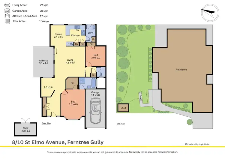 Floorplan of Homely unit listing, 8/10 St Elmo Avenue, Ferntree Gully VIC 3156