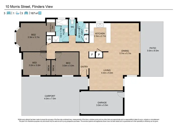 Floorplan of Homely house listing, 10 Morris Street, Flinders View QLD 4305