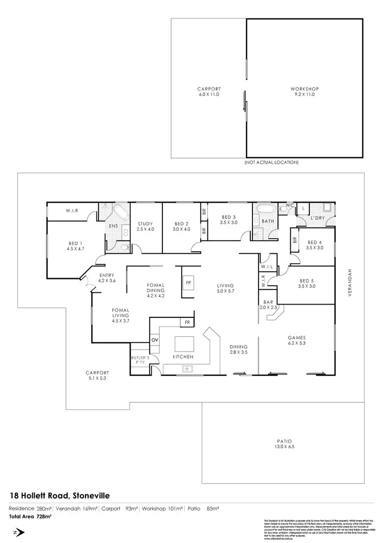Floorplan of Homely house listing, 18 Hollett Road, Stoneville WA 6081