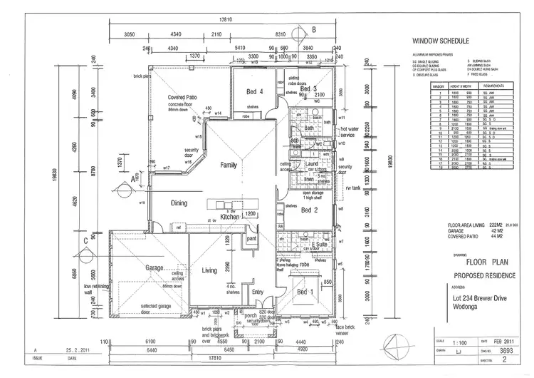 Floorplan of Homely house listing, 50 Brewer Drive, West Wodonga VIC 3690