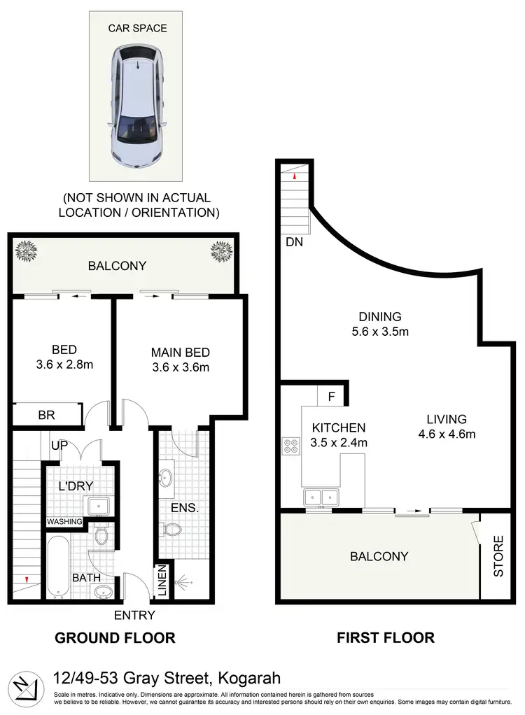 Floorplan of Homely apartment listing, 12/49-53 Gray Street, Kogarah NSW 2217