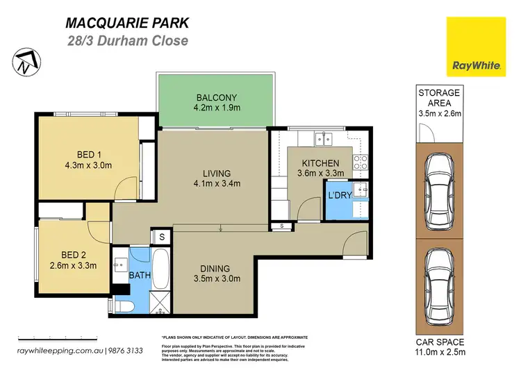 Floorplan of Homely unit listing, 28/3 Durham Close, Macquarie Park NSW 2113