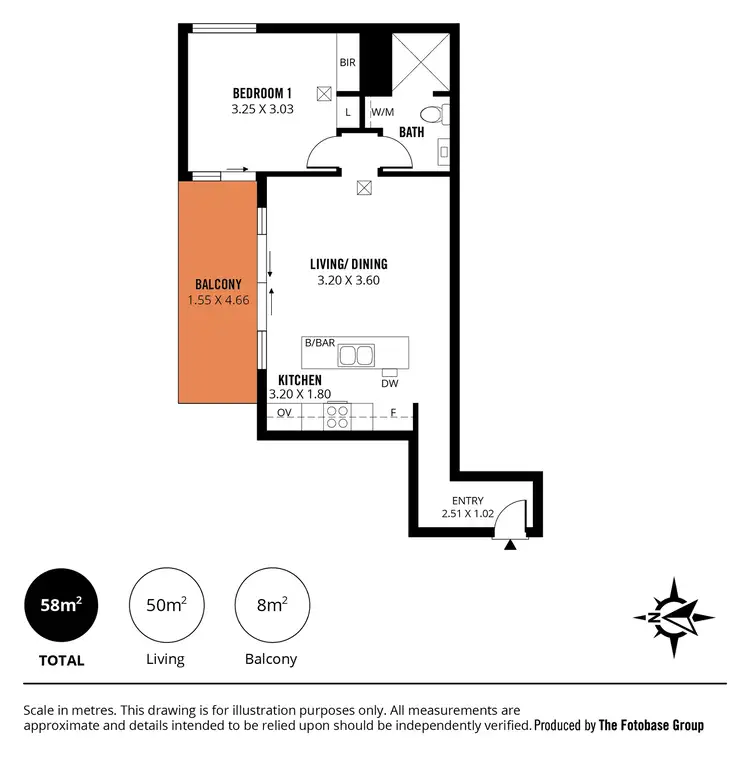 Floorplan of Homely apartment listing, 1304A/20 Hindmarsh Square, Adelaide SA 5000